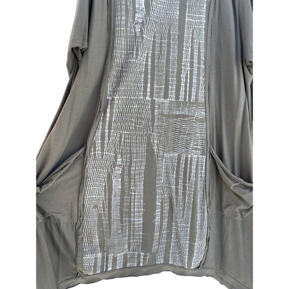 Blue Fish Women's XL XXL 3XL 2313 Everyday Tunic Nest Lagenlook Gray dress - Picture 13 of 16